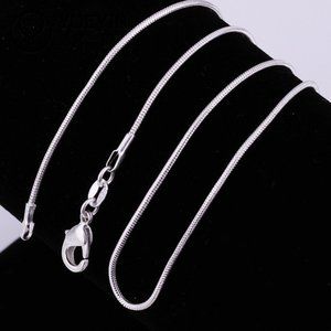 NEW 925 Sterling Silver Snake Chain Necklace